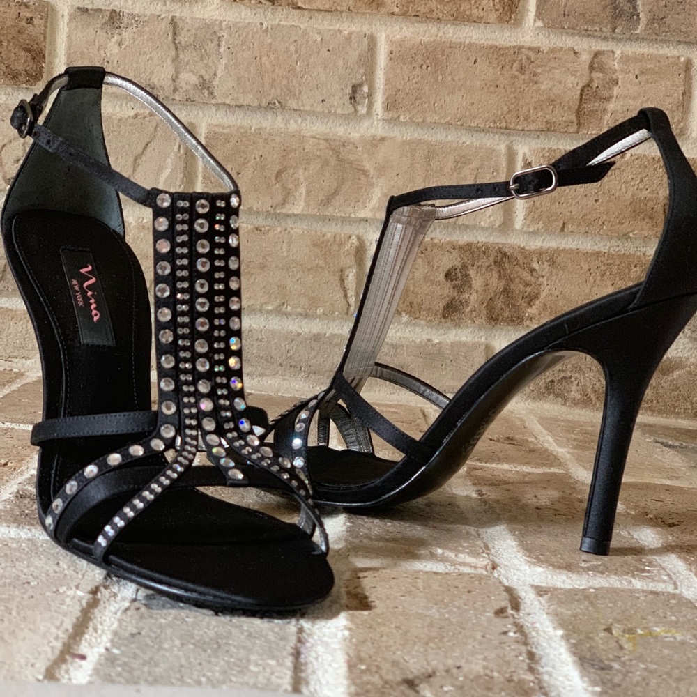 Nina Shoes rhinestone evening sandal shoes - Picture 8 of 8